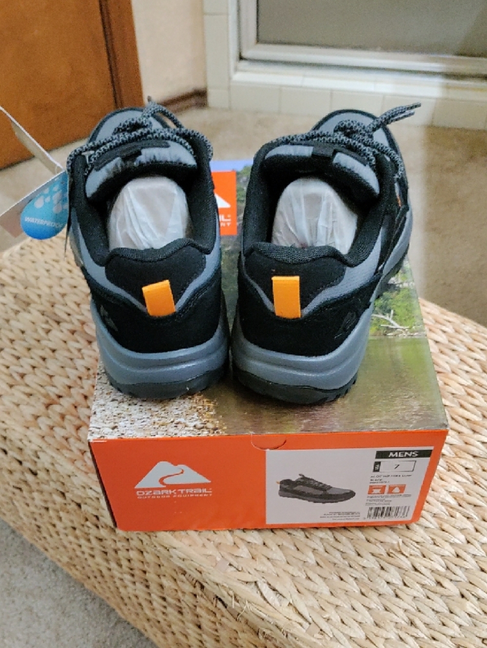 Ozark Trail Gray and Black And Orange Men's  Hikers - Picture 7 of 9